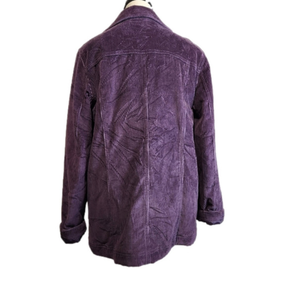𝅺Size M L.L.Bean Corduroy Jacket Eggplant color Lightly Insulated - Picture 6 of 15